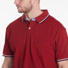 Load image into Gallery viewer, North 56.4 red pique polo
