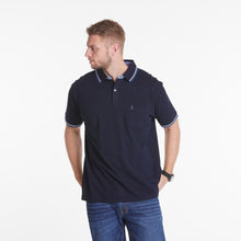 Load image into Gallery viewer, North 56.4 navy pique polo
