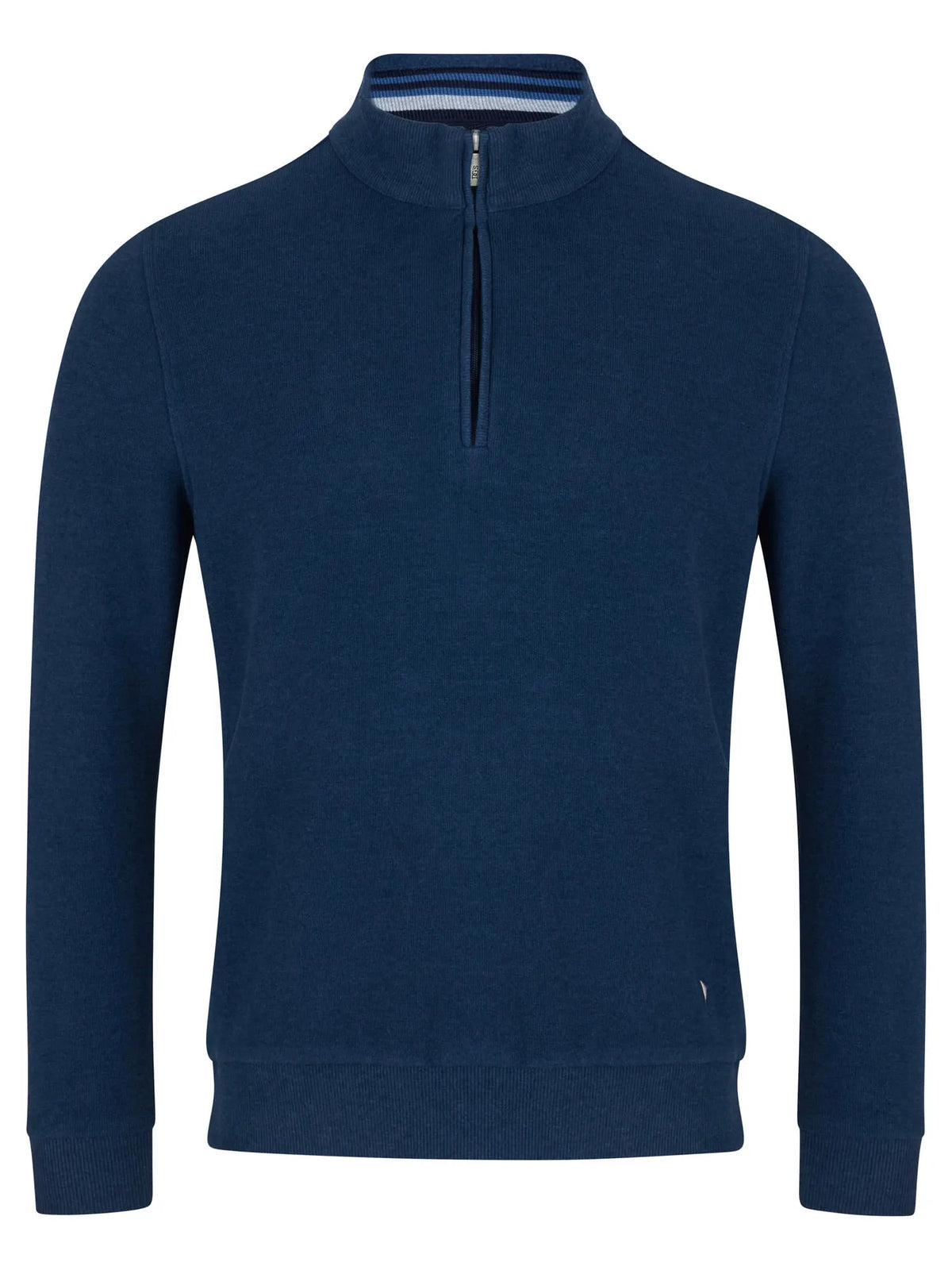 Drifter blue half zip sweatshirt