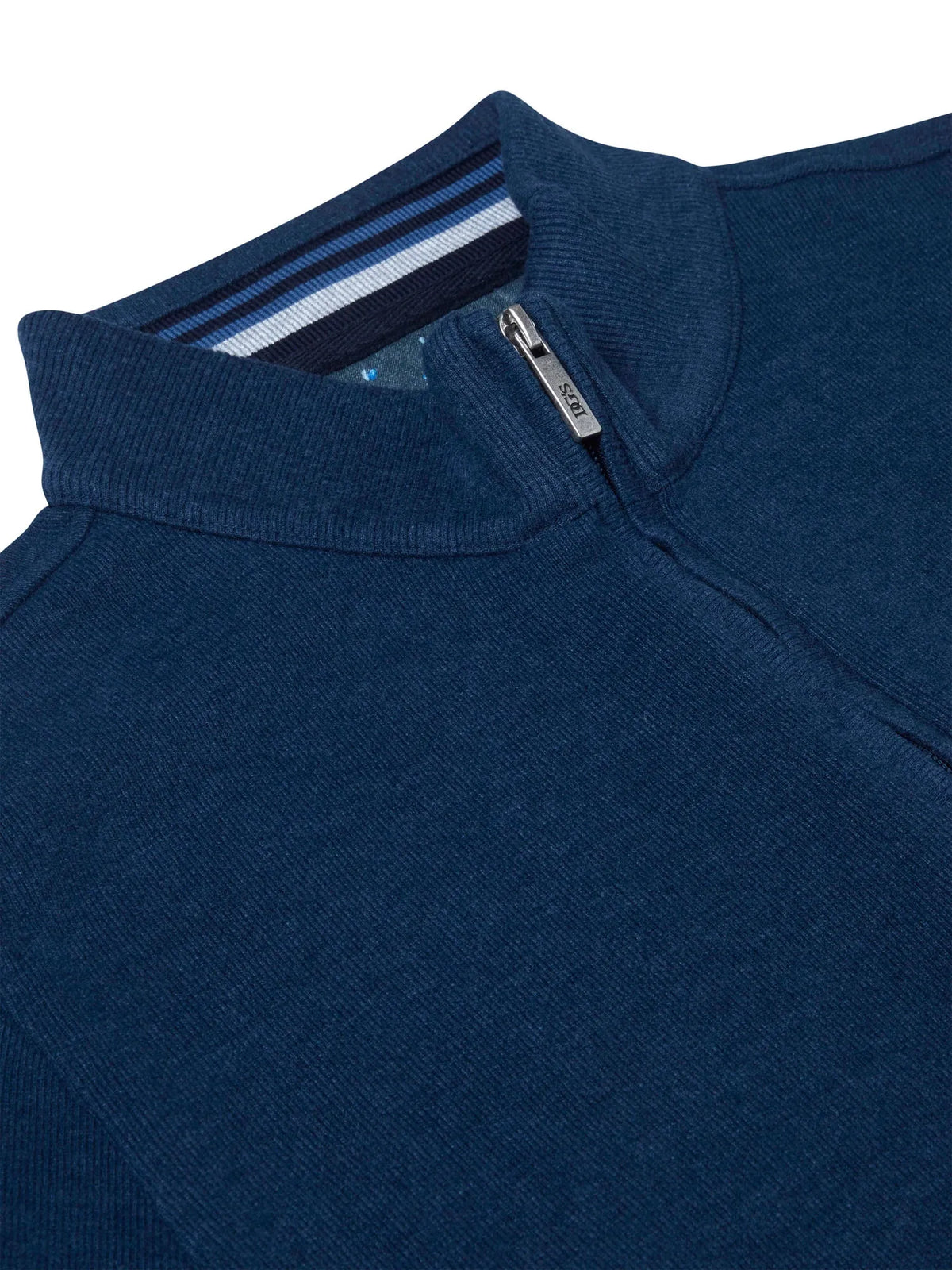 Drifter blue half zip sweatshirt