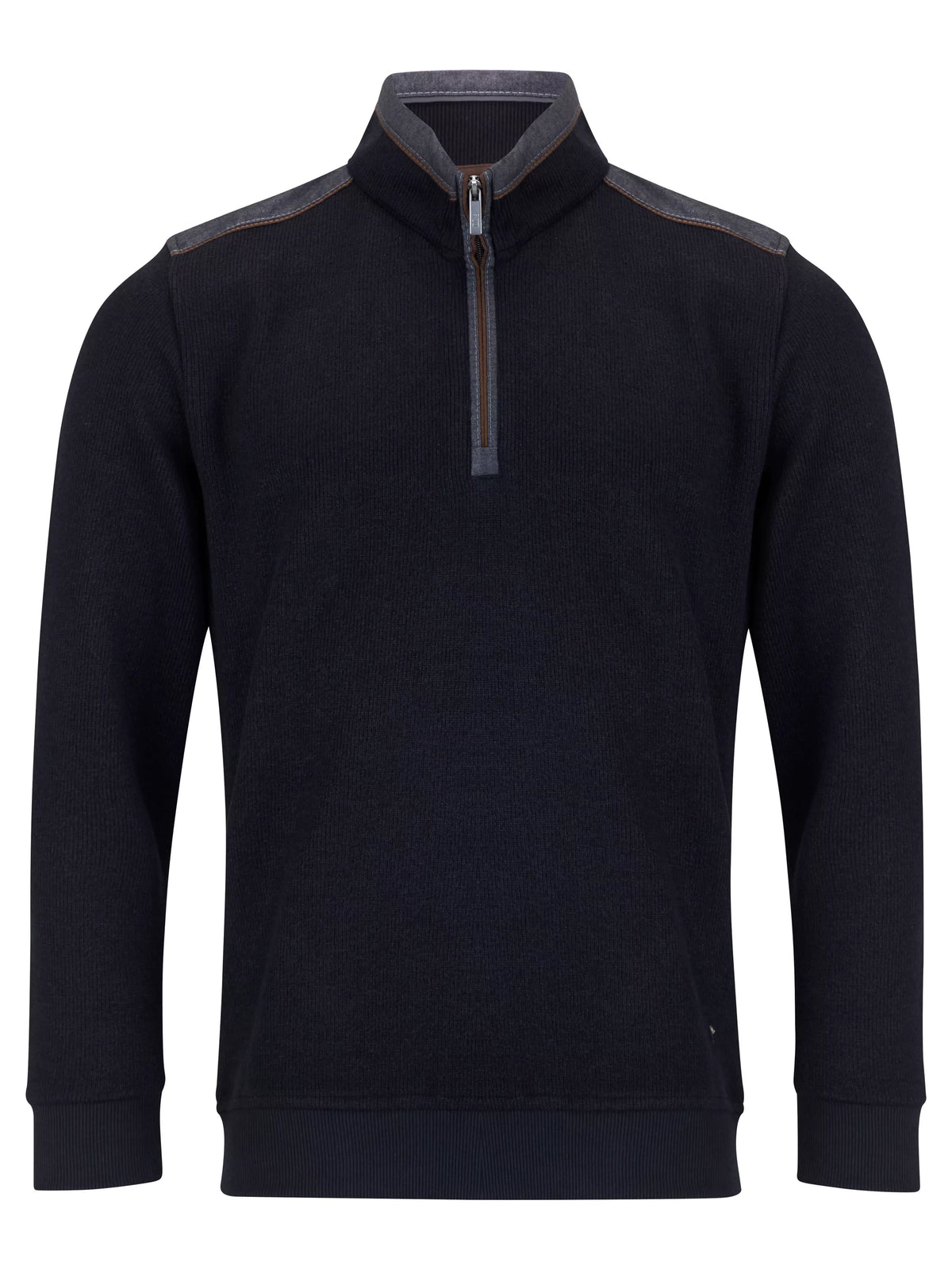 Drifter black long sleeve polo sweatshirt