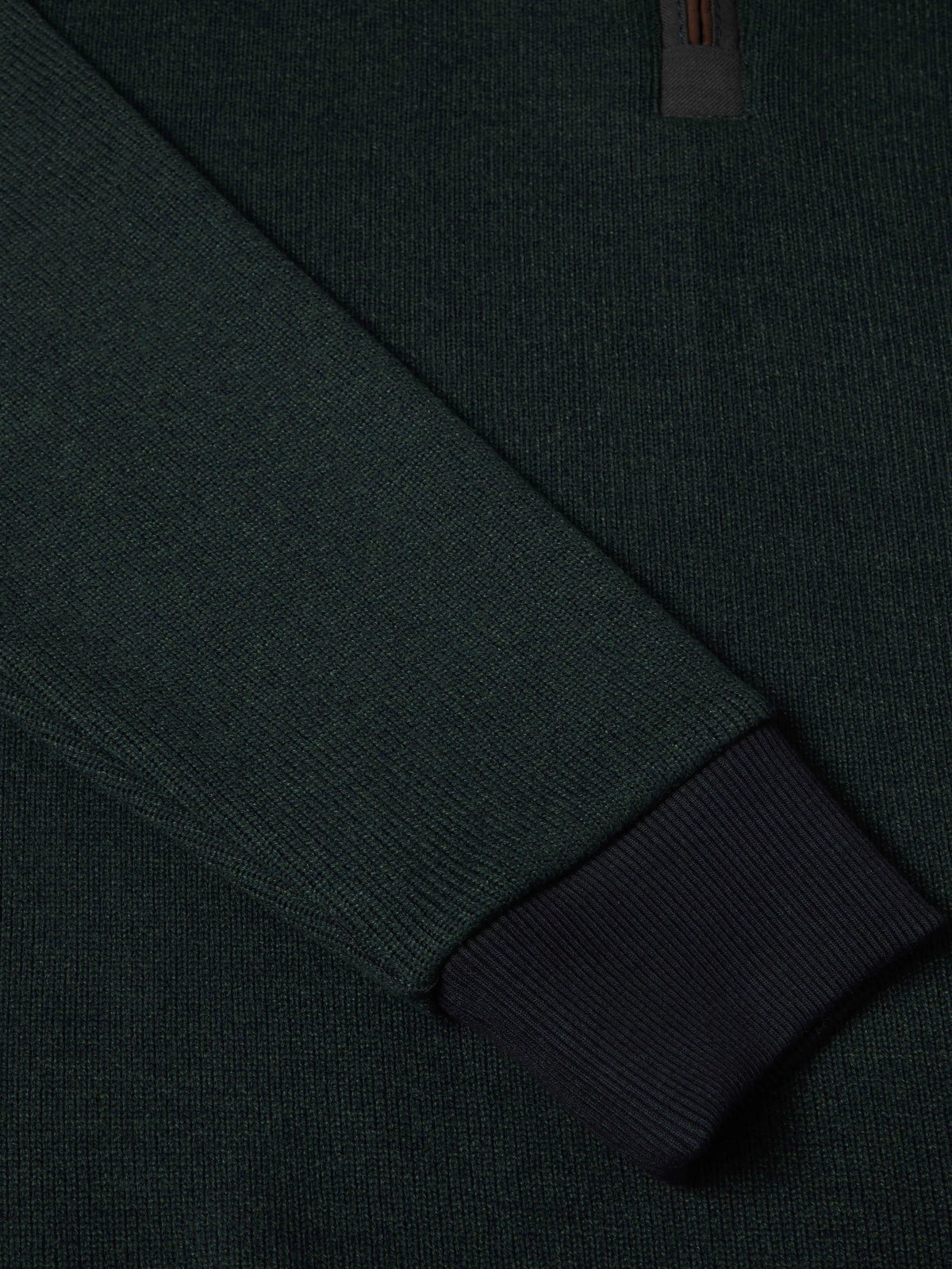 Drifter dark green long sleeve polo sweatshirt