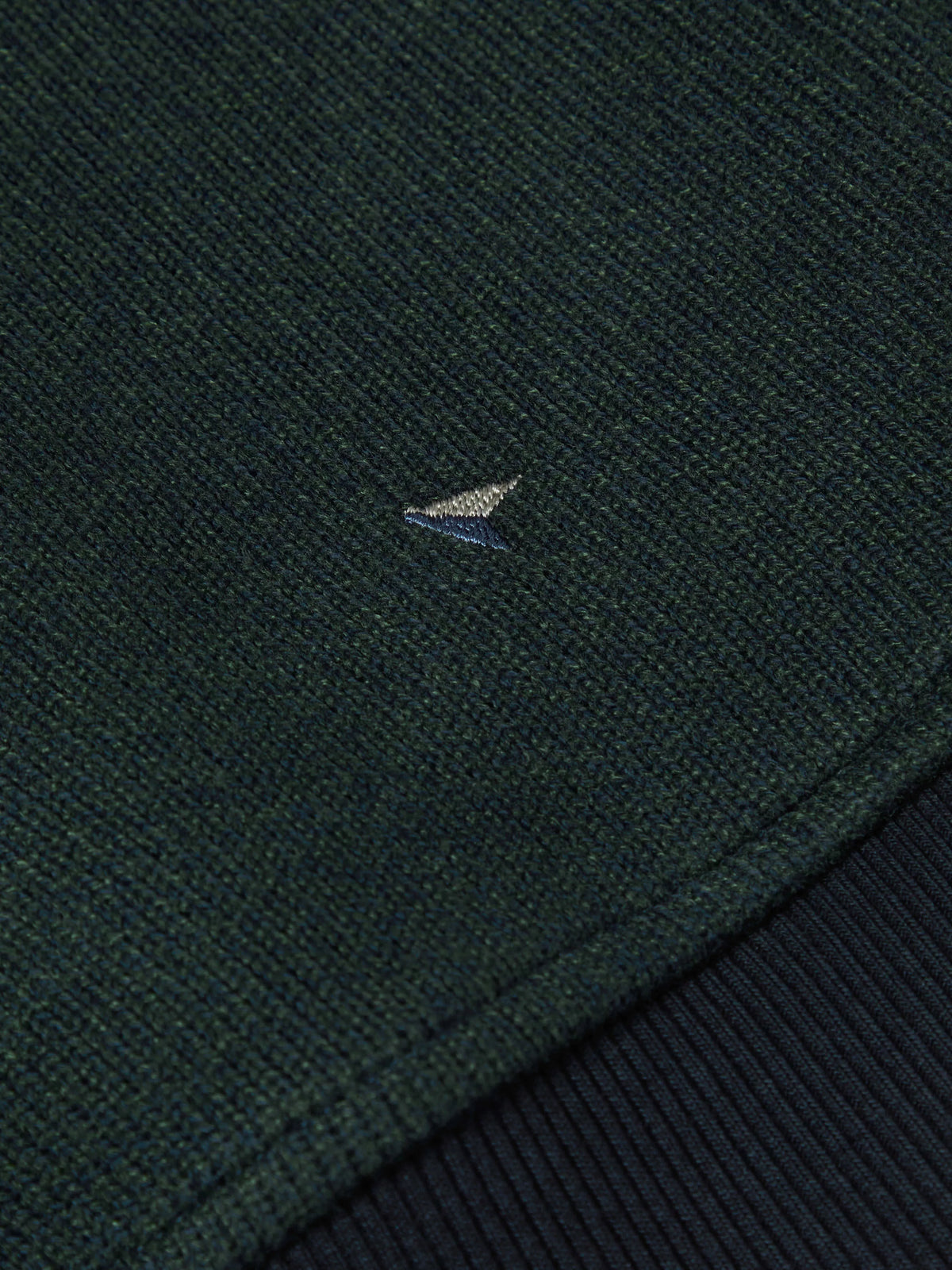 Drfter dark green long sleeve polo sweatshirt