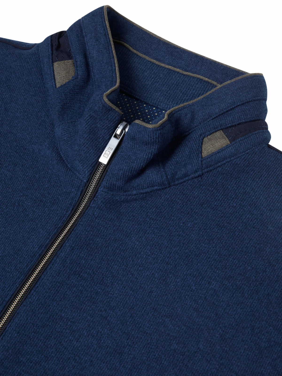 Drfter blue long sleeve polo sweatshirt