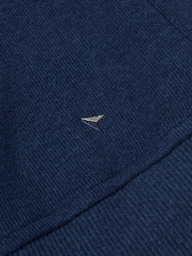 Drifter blue long sleeve polo sweashirt