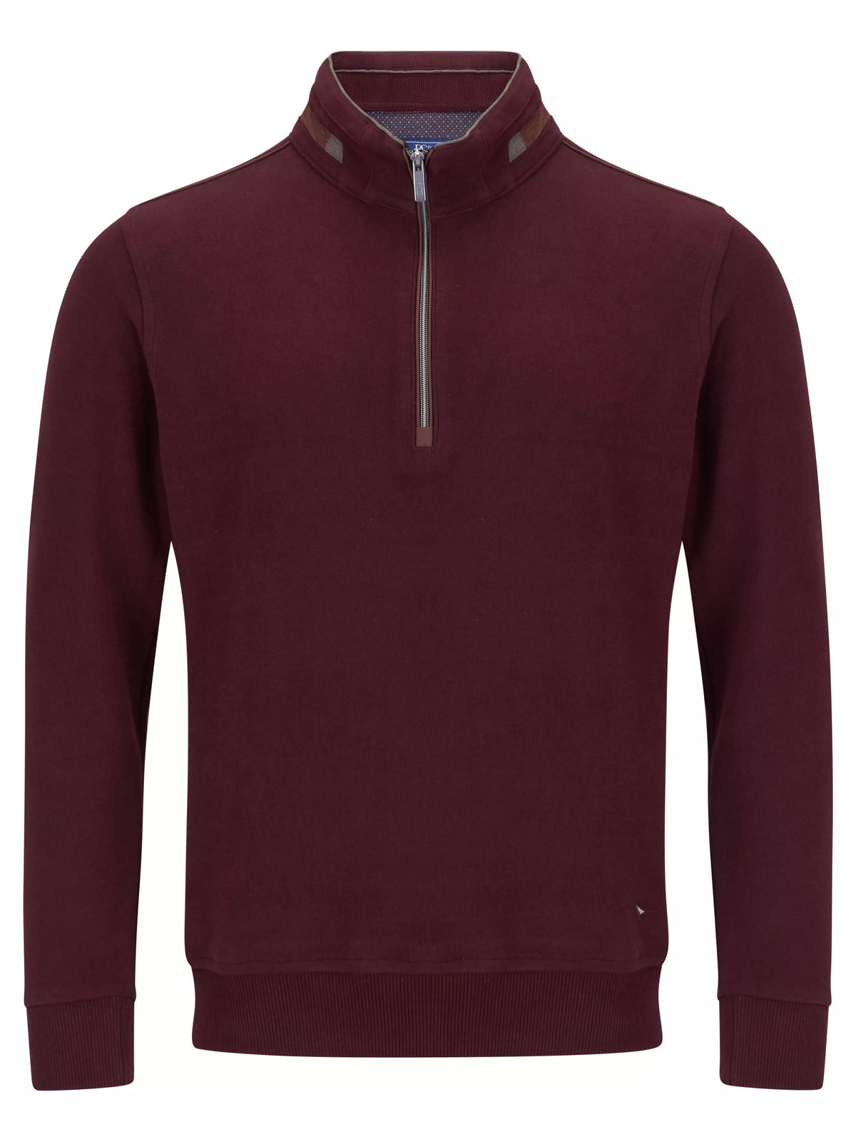 Drifter wine long sleeve polo sweatshirt