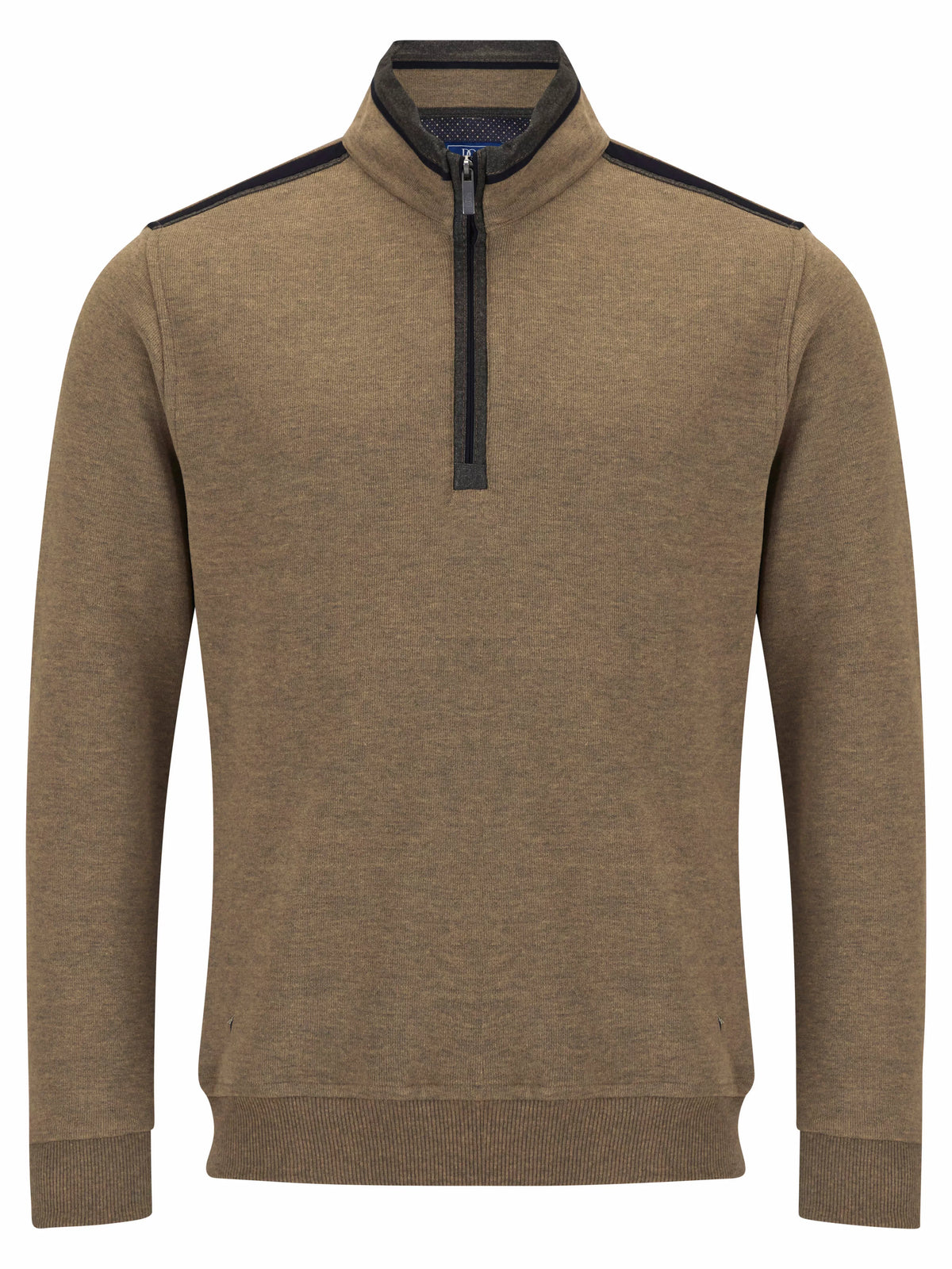Drifter beige long sleeve polo sweatshirt