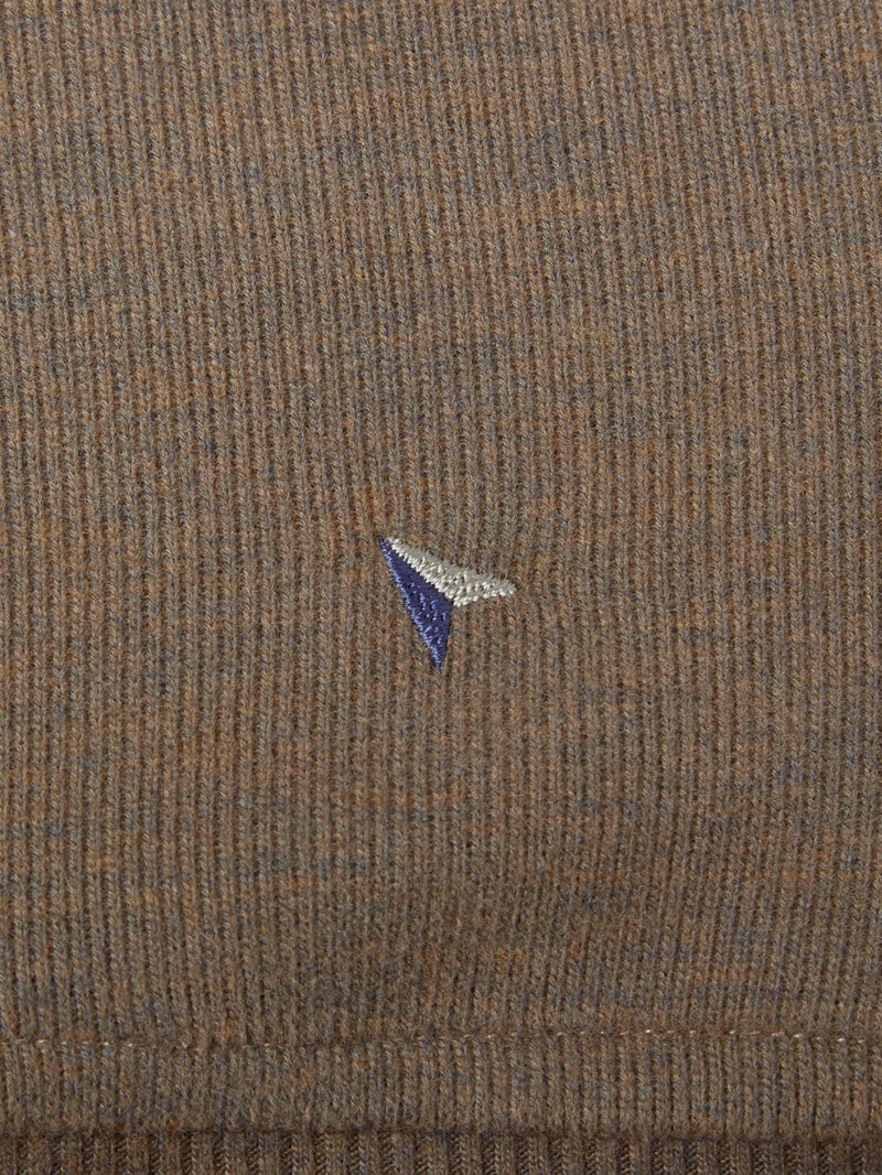 Drifter beige long sleeve polo sweatshirt