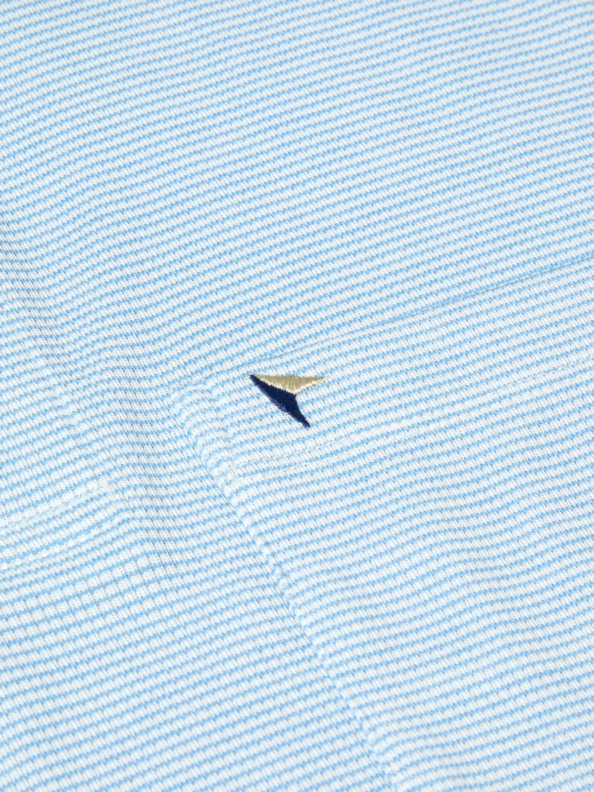 Drifter blue pique polo