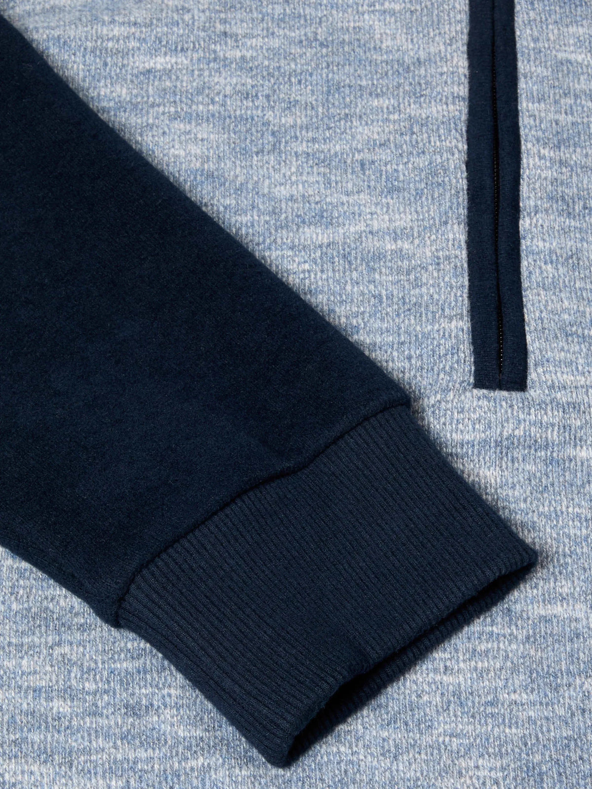 Drifter blue and navy polo sweatshirt