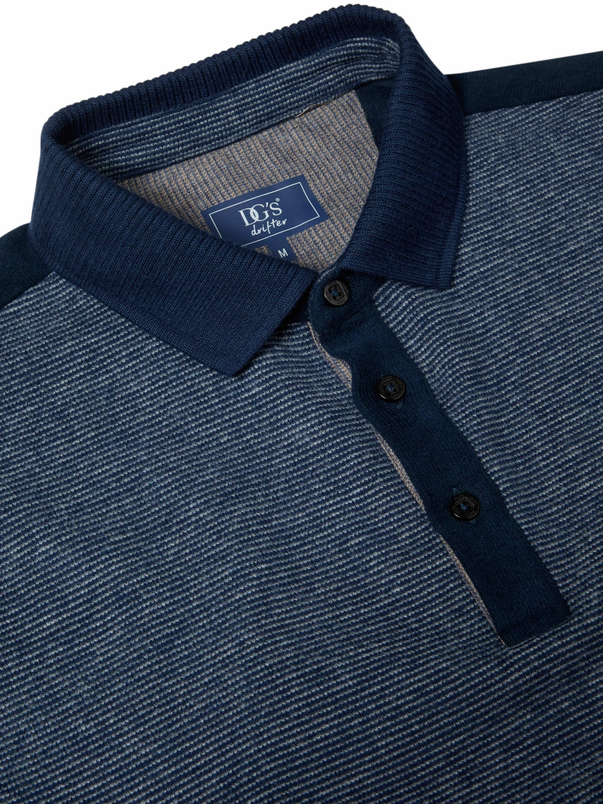 Drifter navy polo sweatshirt