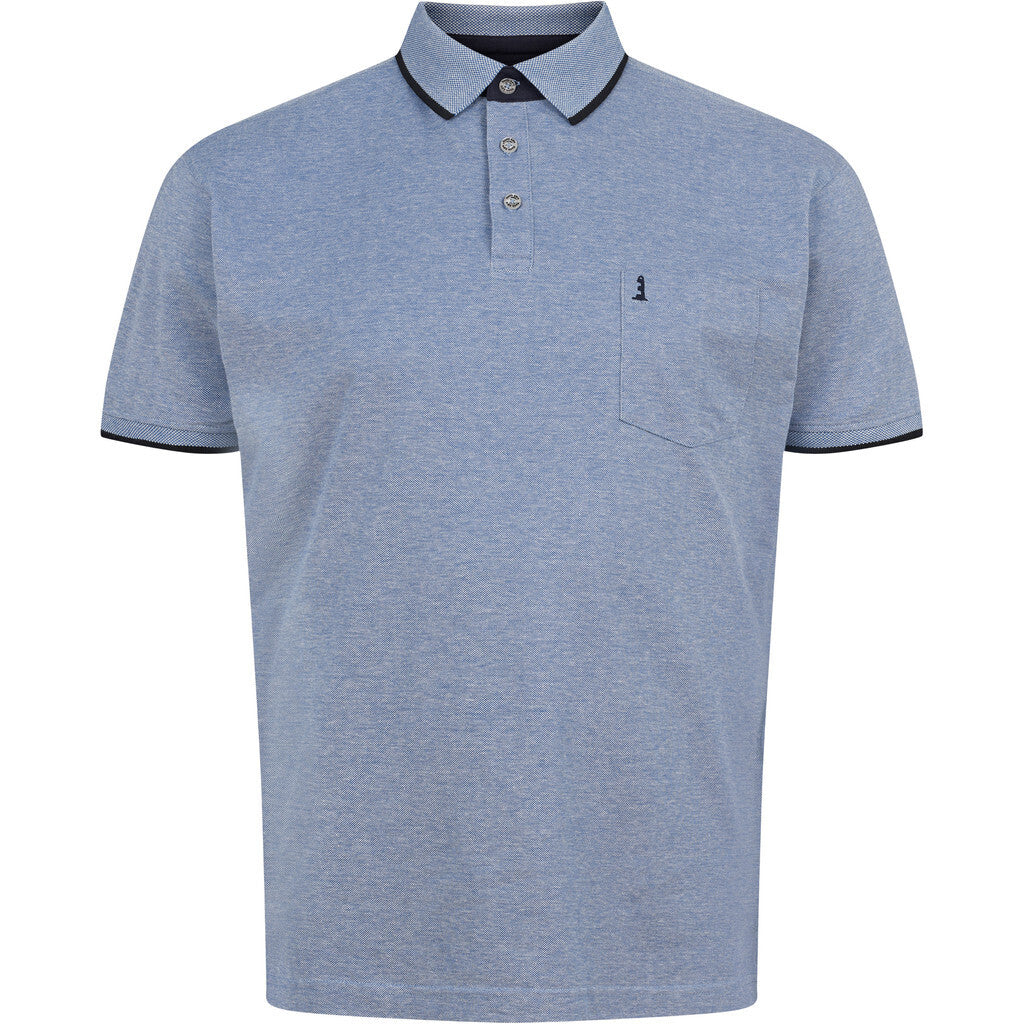 North 56.4 light blue pique polo