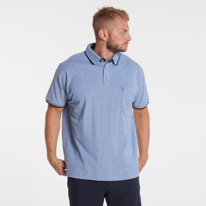 North 56.4 light blue pique polo