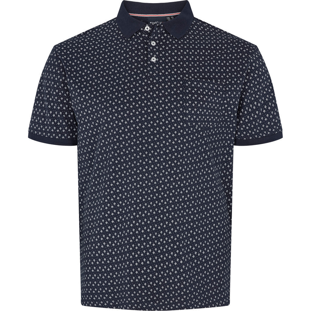 North 56.4 navy pique polo