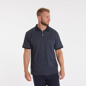 North 6.4 navy pique polo