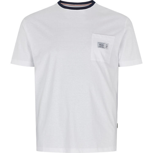 North 56.4 white t-shirt with pocket