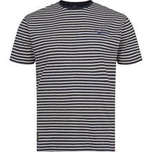 Load image into Gallery viewer, North 56.4 navy striped t-shirt
