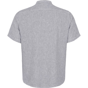 North 56.4 grey striped grandfather shirt