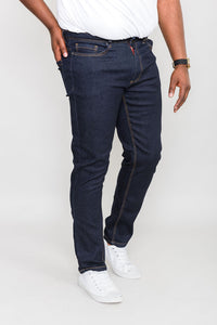 D555 dark blue jeans