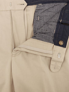 D & G Drifter beige cotton trousers