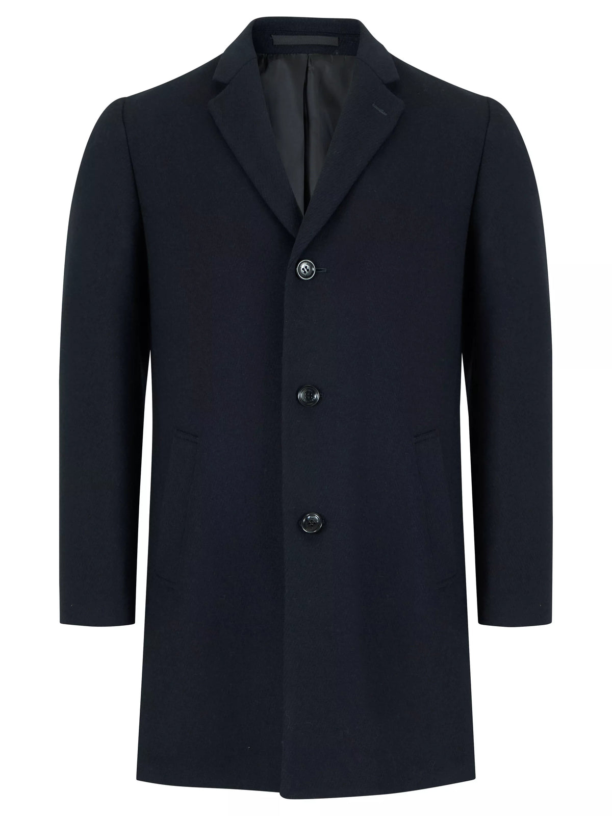 Daniel Grahame navy overcoat