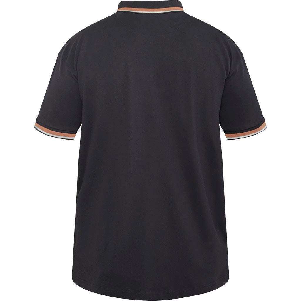 North Latitude black pique polo