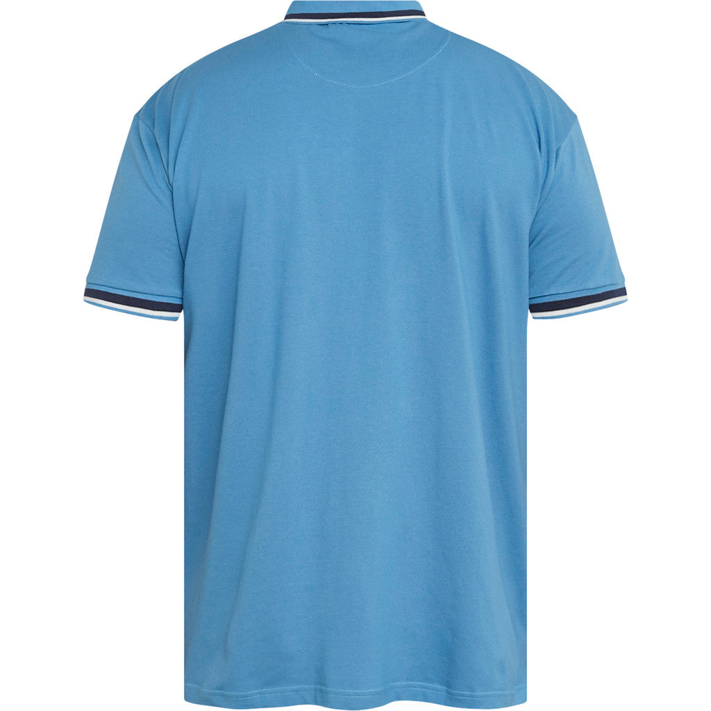 North Latitude mid blue pique polo