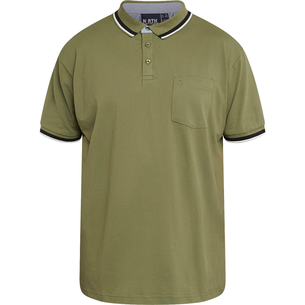 North Latitude green pique polo