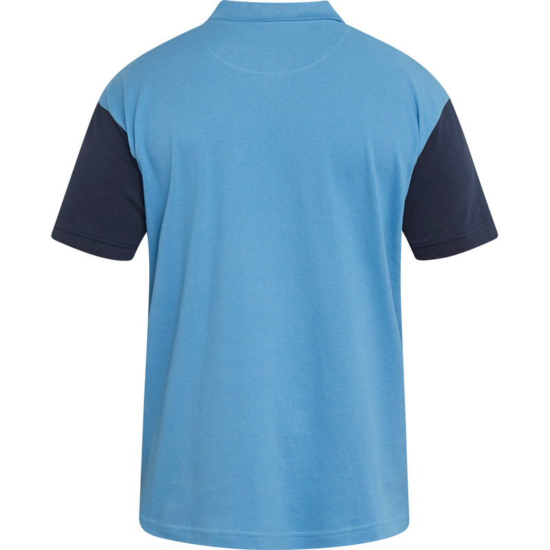 North Latitude blue pique polo