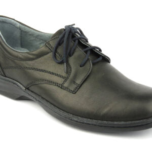 Helios black leather shoe