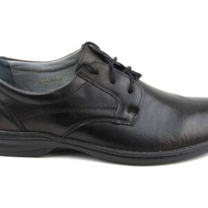 Helios black leather shoe