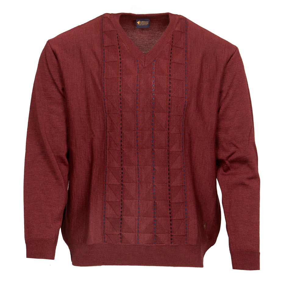 Gabicci red v-nec jumper