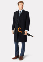 Load image into Gallery viewer, Brook Taverner navy overcoat
