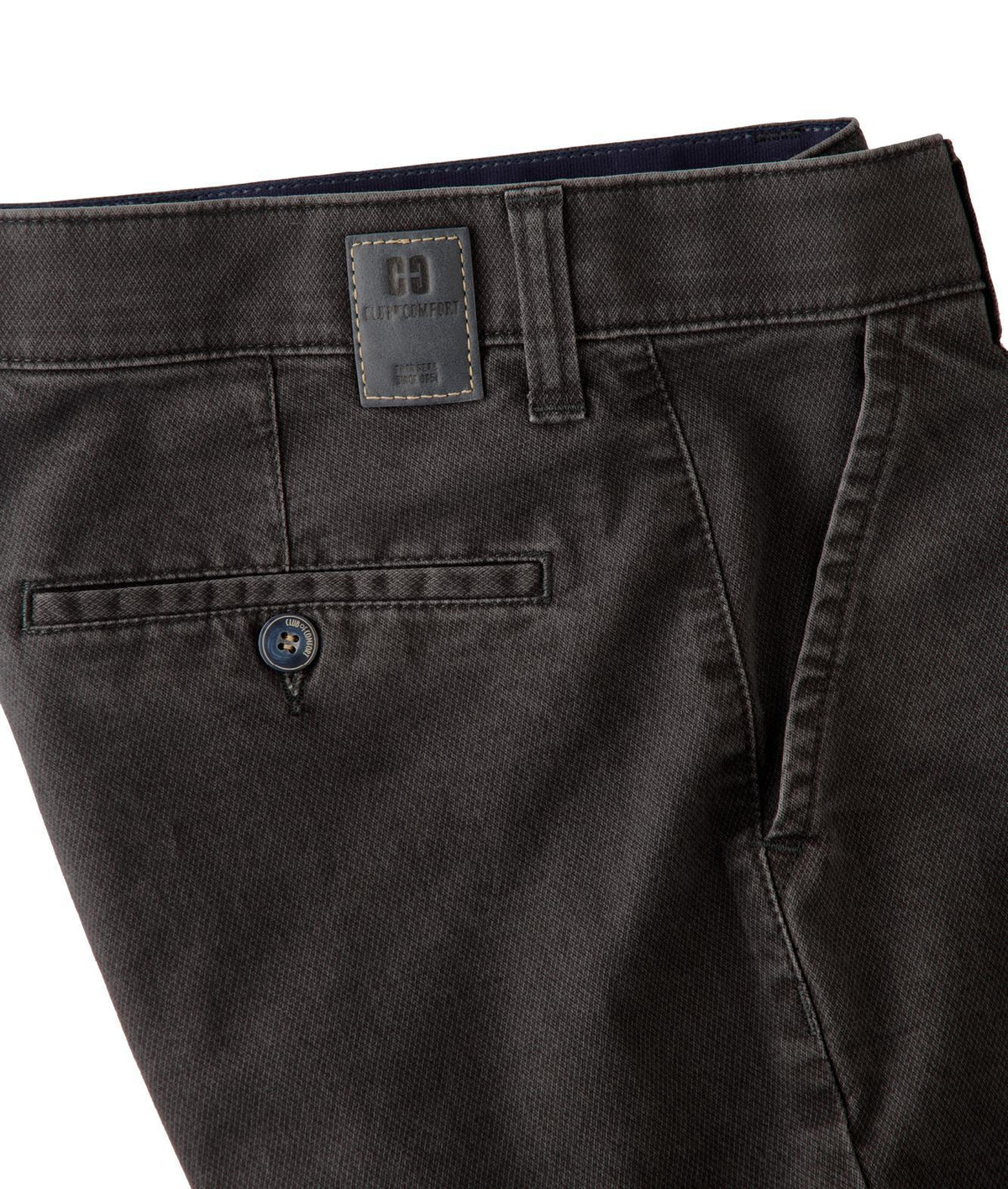 Club Of Comfort Denver grey cotton trousers