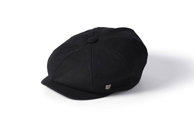 Filsworth Melton black wool cap