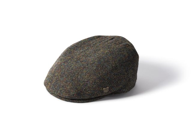 Failsworth green Harris Tweed wool cap