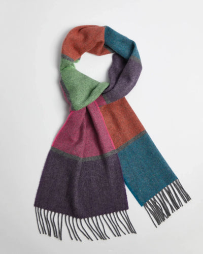 Foxford blockstripe scarf