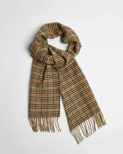 Load image into Gallery viewer, Foxford beige check scarf
