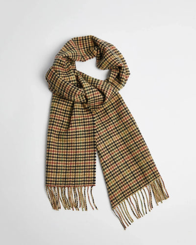 Foxford beige check scarf