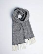 Load image into Gallery viewer, Foxford herringbone wool and cashmere scarf
