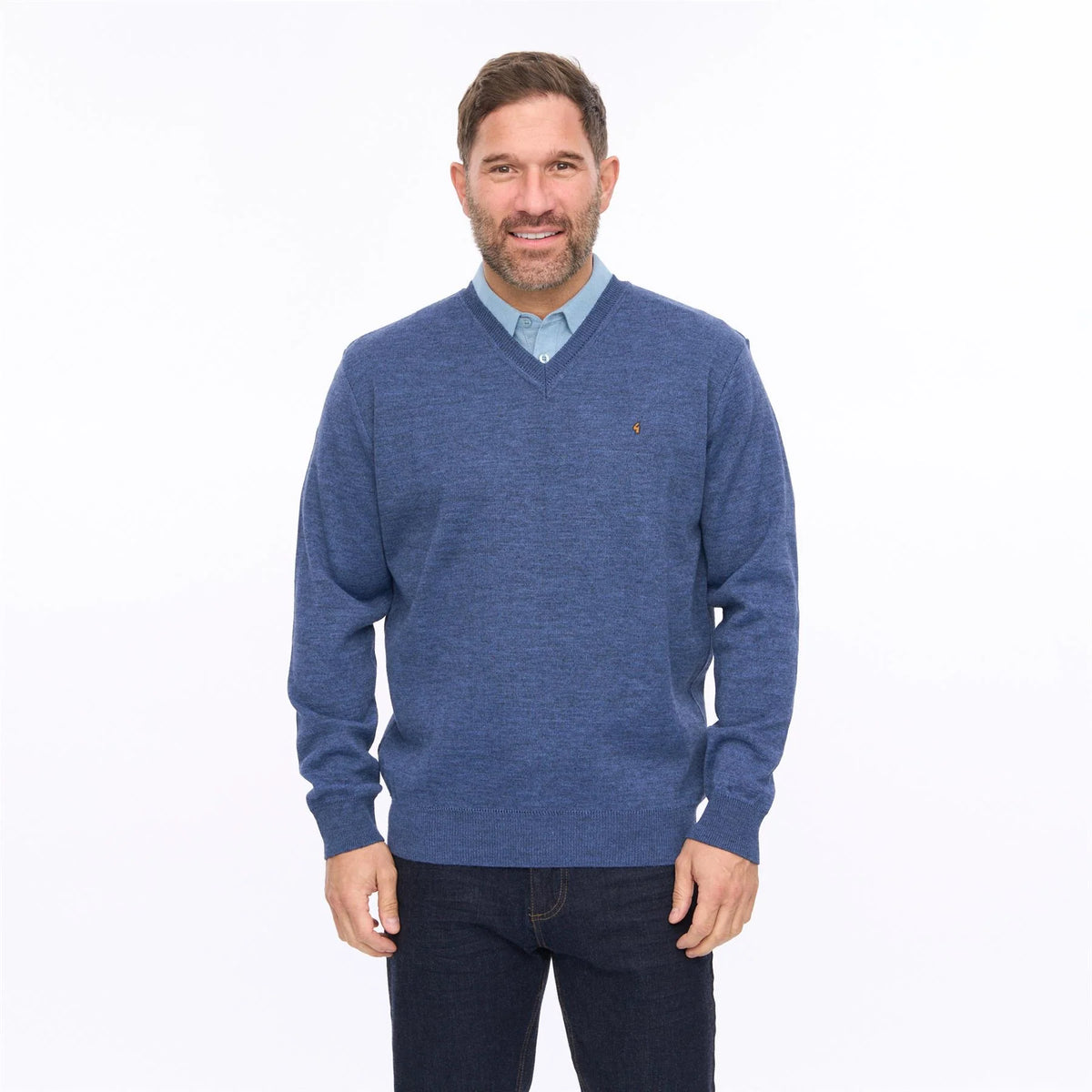 Gabicci blue v-neck jumper