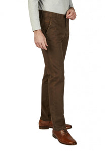 Club Of Comfort brown thermal lined cotton trousers