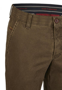 Club Of Comfort brown thermal lined cotton trousers