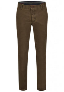 Club Of Comfort brown thermolite cotton trousers