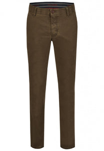 Club Of Comfort brown thermal lined cotton trousers