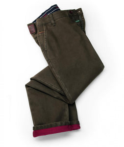 Club Of Comfort brown thermolite cotton trousers