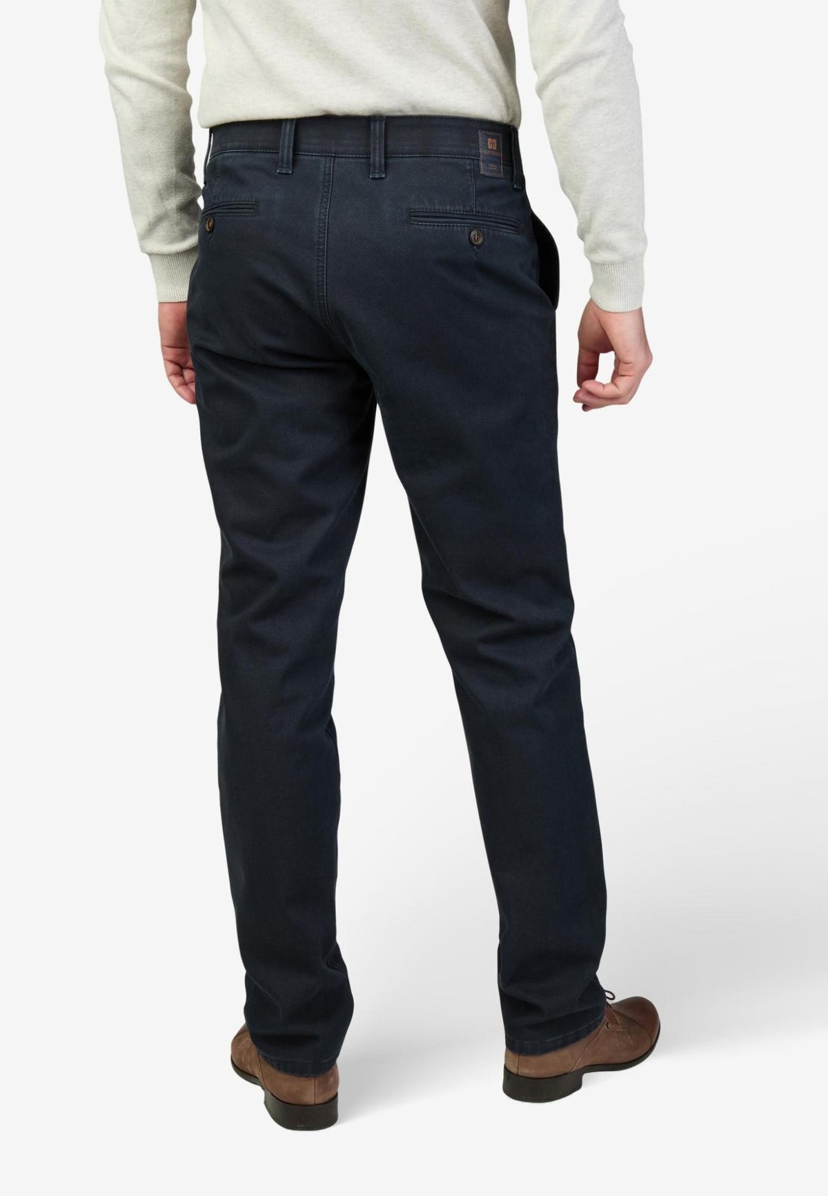 Club Of Comfort navy thermal lined cotton trousers