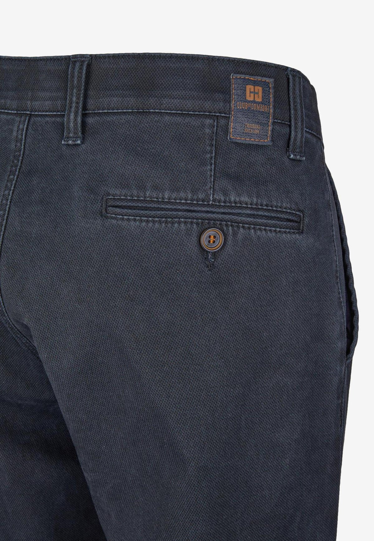 Club Of Comfort navy thermal lined cotton trousers