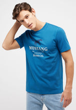 Load image into Gallery viewer, Mustang blue t-shirt
