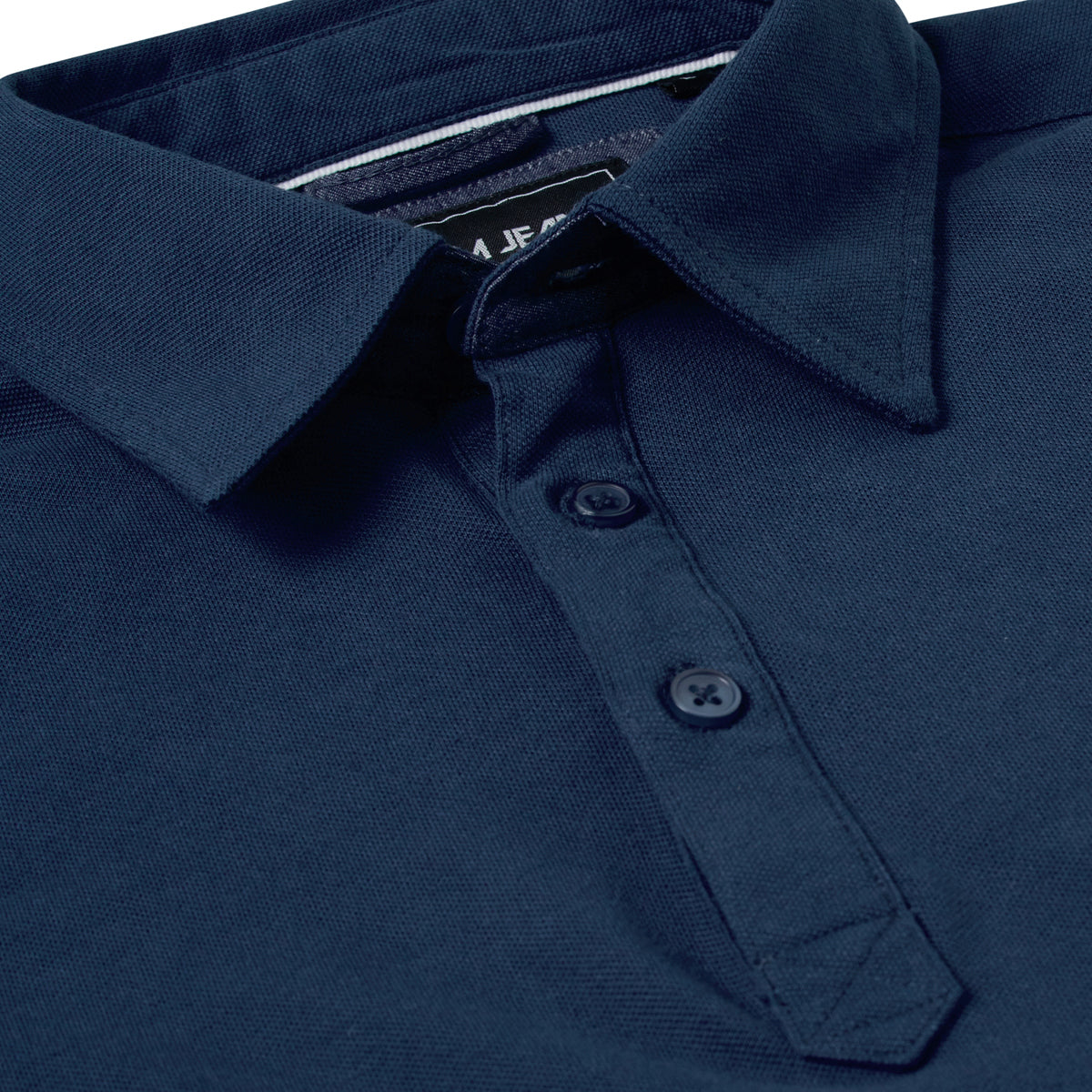 Kam dark blue pique polo